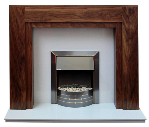 Boxster solid Walnut fire surround