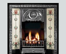 Tulip cast iron fireplace