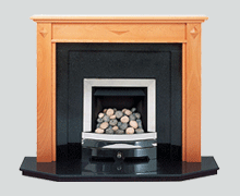 The Diamond solid beech fire surround