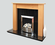 The Eclipse solid beech fire surround
