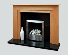 The Milan solid maple fire surround