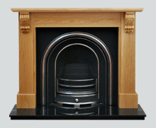 the Victorian solid oak fire surround