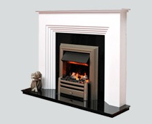 The Twyford white satin fire surround