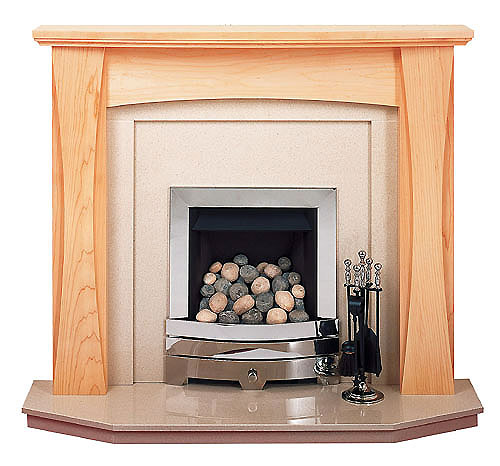 The Lorna maple fire surround