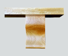 Oak Mantel Shelf Plain edge