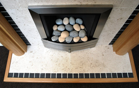 Limestone-hearth