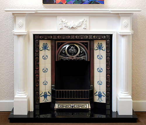 Full pillar white Fire Surround