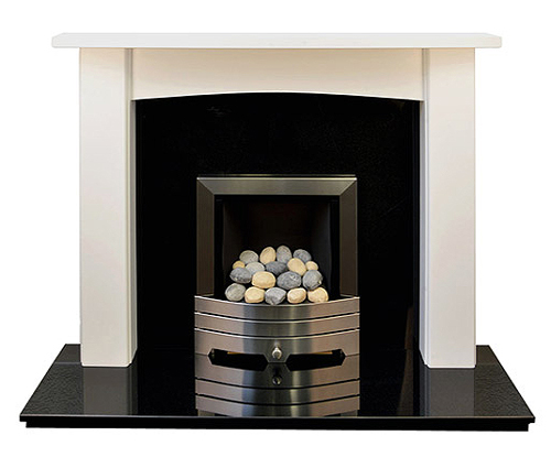 The Newark white fire surround