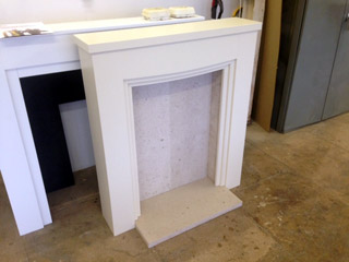 Small white fire surround