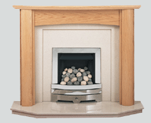 Kensington oak fireplace surround