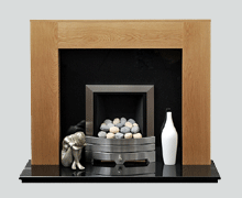 Lincoln oak fireplace surround