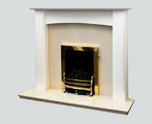 Lorna white fireplace surround