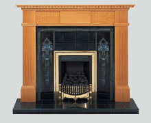 Sherwood oak fireplace surround