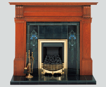 Timeless oak fireplace surround