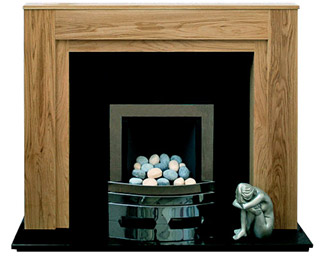 Solid oak fireplace Nottingham Boxster oak fire surround