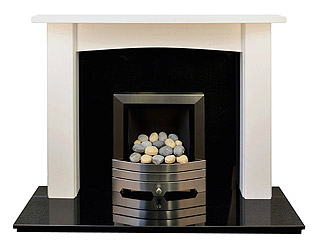 Modern white fire surround The Newark white fire surround
